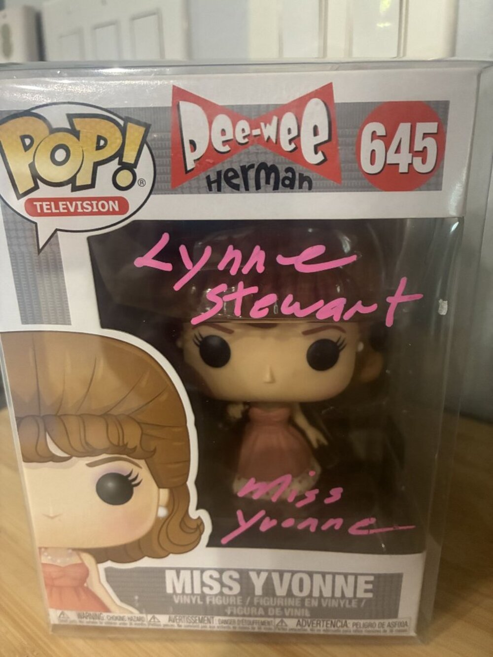 Funko Pop! Television Miss Yvonne #645 Autographed Lynne Marie Stewart